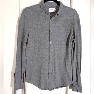 Farah Men's Slim Fit Cotton Oxford Button Down Shirt Small